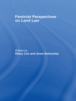 cover image of Feminist Perspectives on Land Law